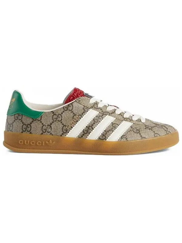 Кроссовки adidas x gazelle 'beige white' Gucci — изображение 2 из 4, бежевый/белый