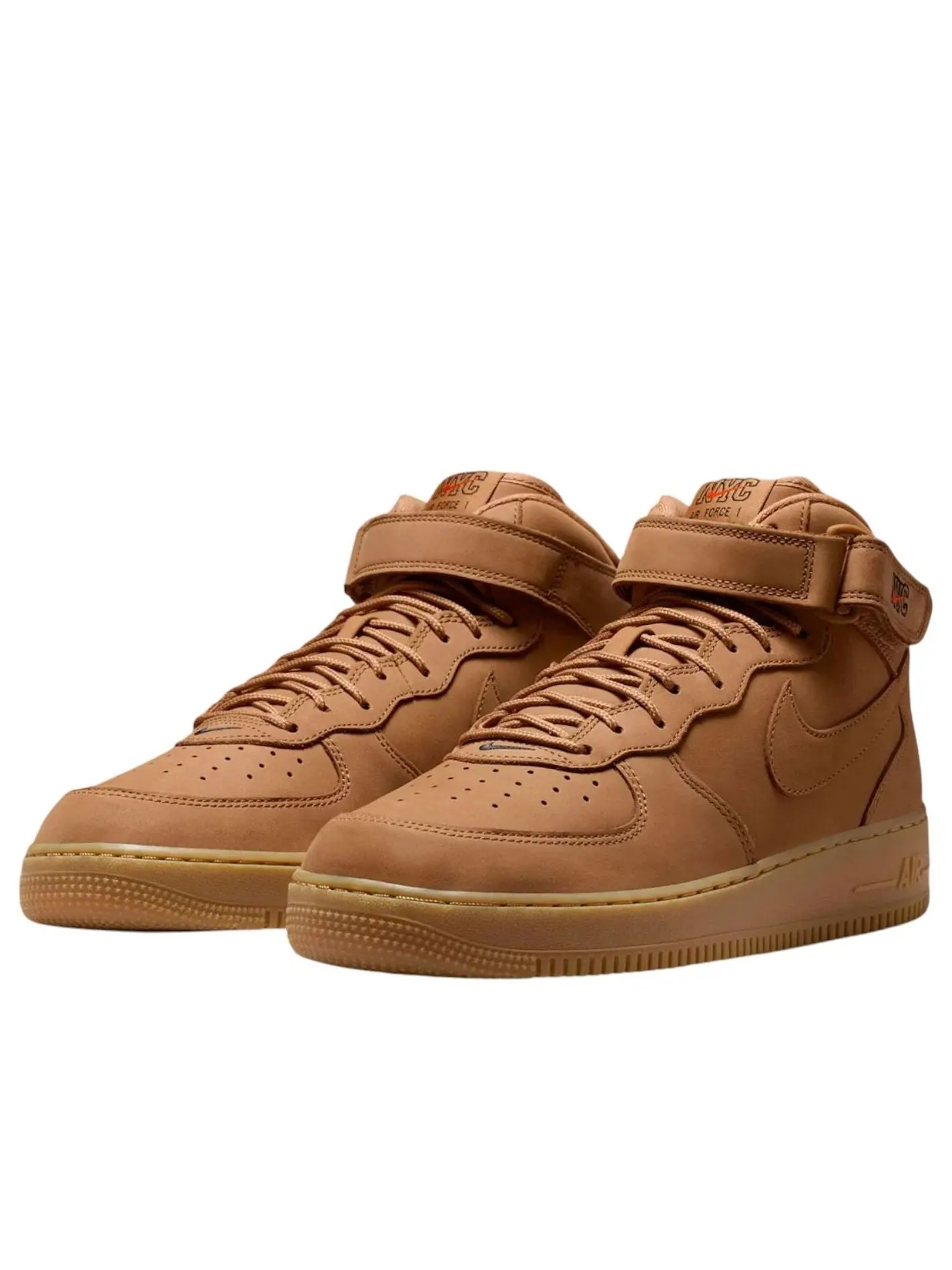 Кроссовки Nike Air Force 1 Mid 'NYC' — изображение 3 из 6, коричневый