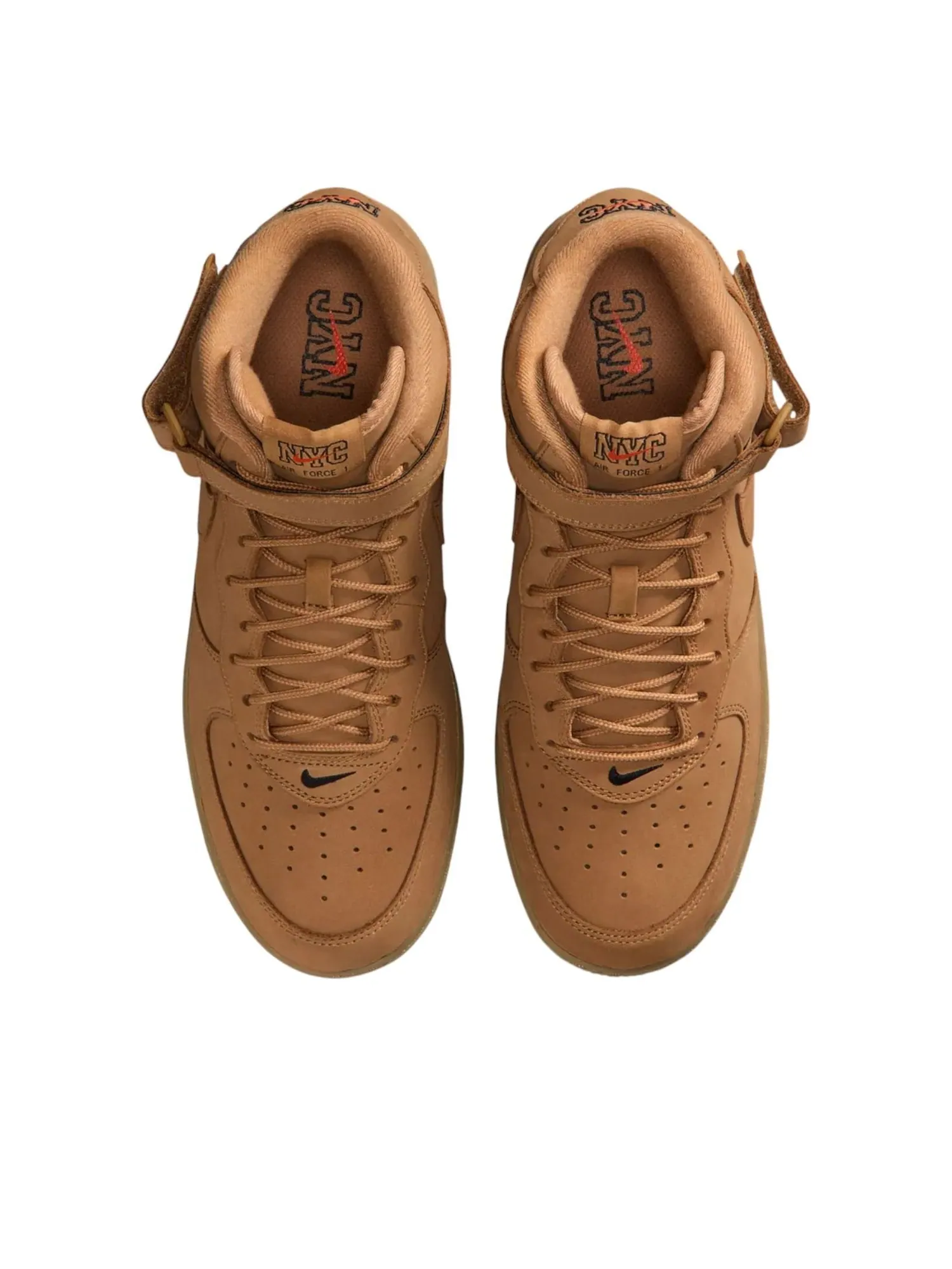 Кроссовки Nike Air Force 1 Mid 'NYC' — изображение 2 из 6, желтый