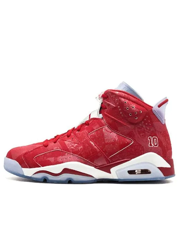 Кроссовки 6 ретро Air Jordan — изображение 1 из 4, красный/красный-белый