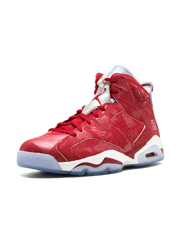 Кроссовки 6 ретро Air Jordan — изображение 2 из 4, красный/красный-белый