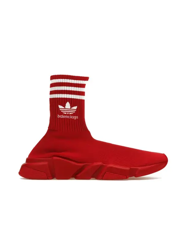 Кроссовки x adidas speed trainer 'red white' Balenciaga — изображение 2 из 4, красный/белый