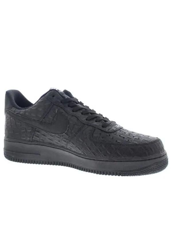 Кроссовки air force 1 low '07 lv8 'black croc' Nike — изображение 2 из 4, черный/черный-черный