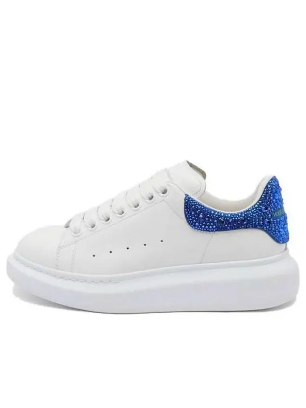 Кроссовки oversized sneaker 'white blue glitter' Alexander Mcqueen — изображение 1 из 1, белый/синий