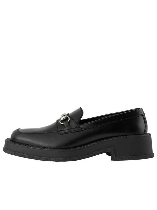 Кроссовки chunky loafer horsebit 'black leather' Gucci — изображение 1 из 1, черный