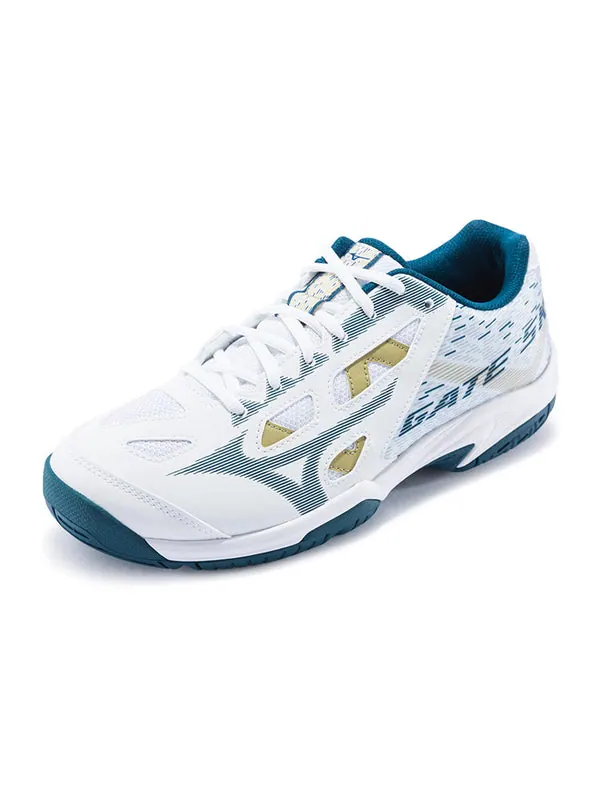 Кроссовки gate sky wide 'white turquoise' Mizuno — изображение 2 из 4, белый/синий