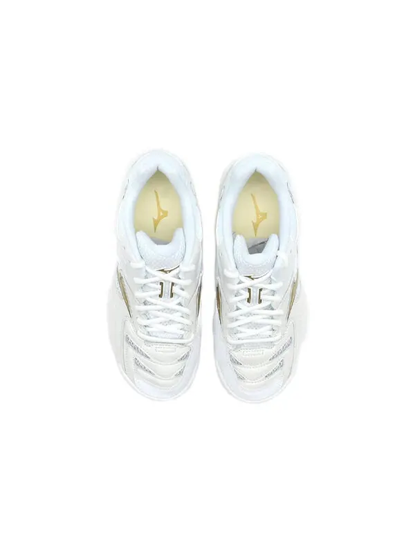 Кроссовки wavefang pro 'white gold' Mizuno — изображение 3 из 4, белый/золотистый