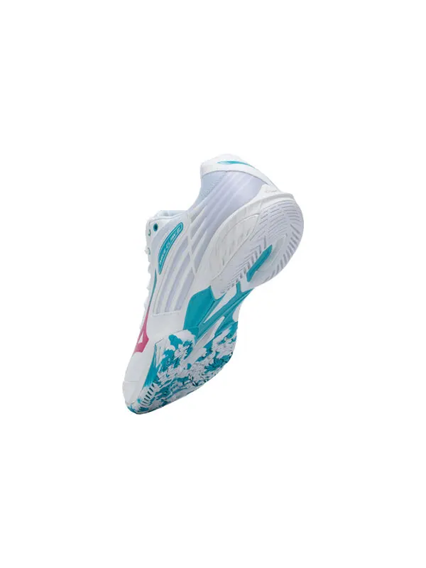 Кроссовки wave claw ii 'white sky blue pink' Mizuno — изображение 3 из 4, белый/синий/розовый