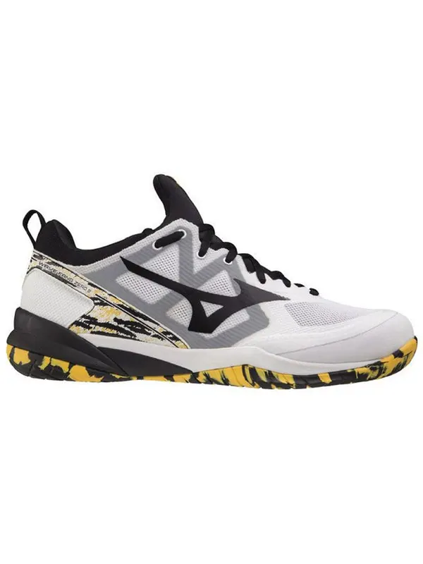 Кроссовки wave fang zero 'black white yellow' Mizuno — изображение 2 из 4, белый/черный/желтый