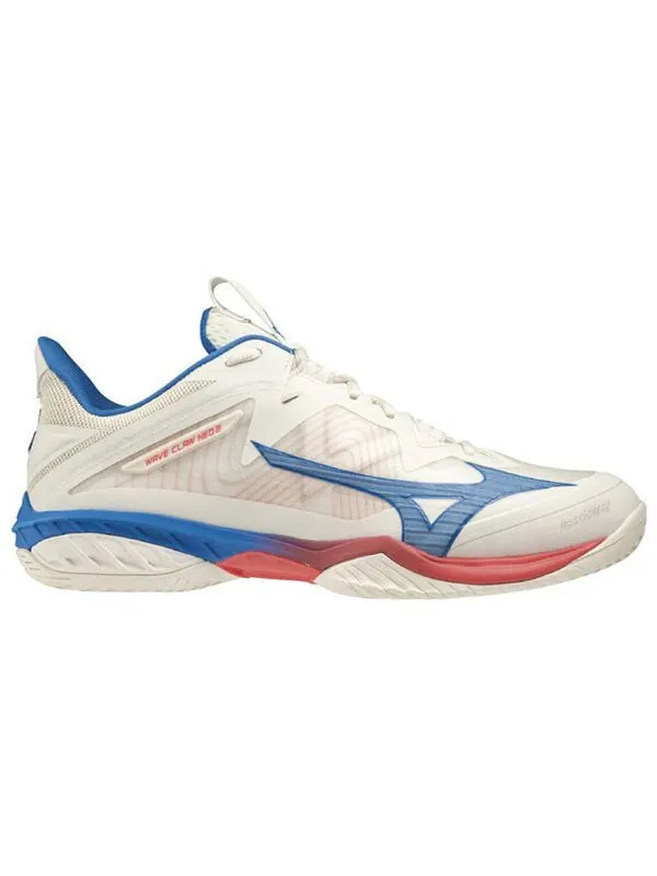 Кроссовки wave claw neo 2 'white blue' Mizuno — изображение 2 из 2, белый/синий/красный