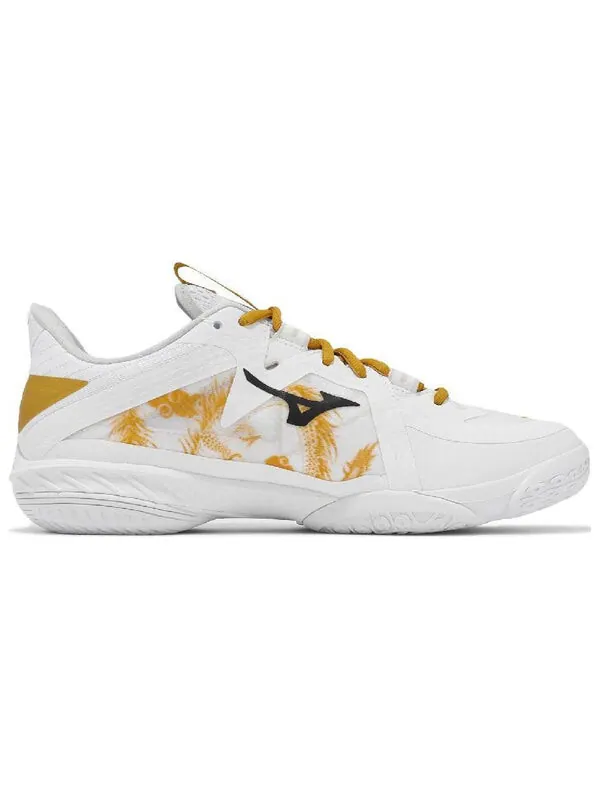 Кроссовки wave claw neo 2 'white gold' Mizuno — изображение 2 из 4, белый/золотистый/серый