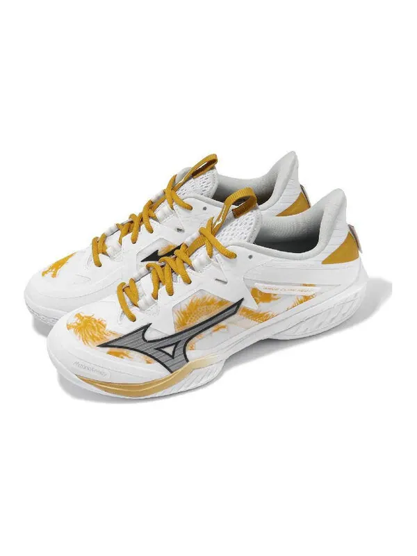 Кроссовки wave claw neo 2 'white gold' Mizuno — изображение 3 из 4, белый/золотистый/серый