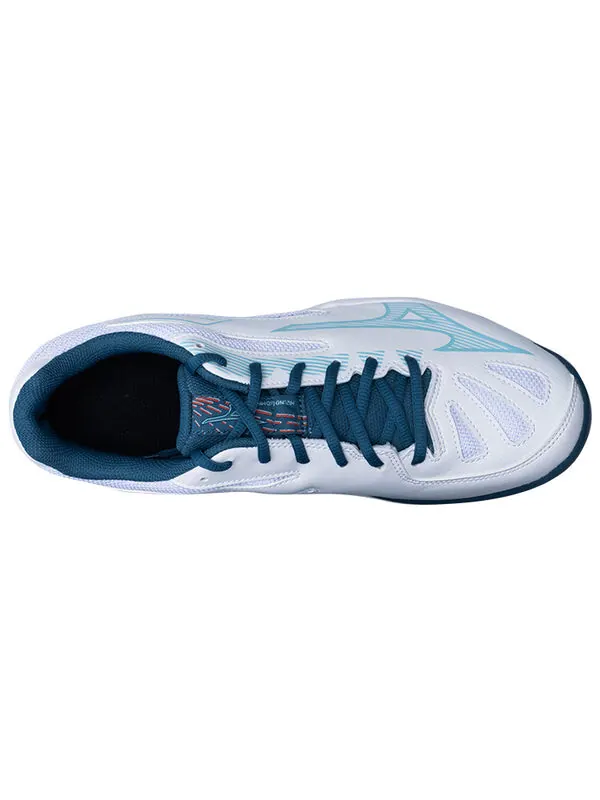 Кроссовки gate sky plus 3 'white teal' Mizuno — изображение 4 из 4, белый/синий