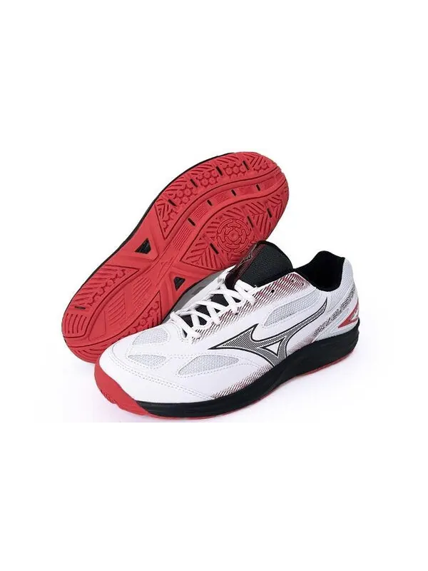 Кроссовки sky blaster 3 wide 'white black cayenne' Mizuno — изображение 2 из 3, белый/черный/красный