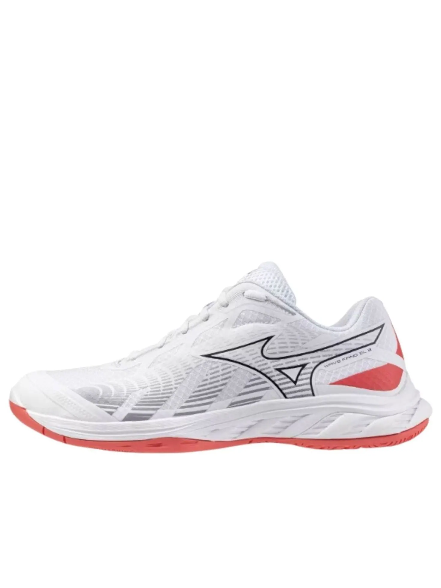 Mizuno Wave Fang EL 2 Wide 'White Coral Red' — изображение 1 из 5, белый/красный