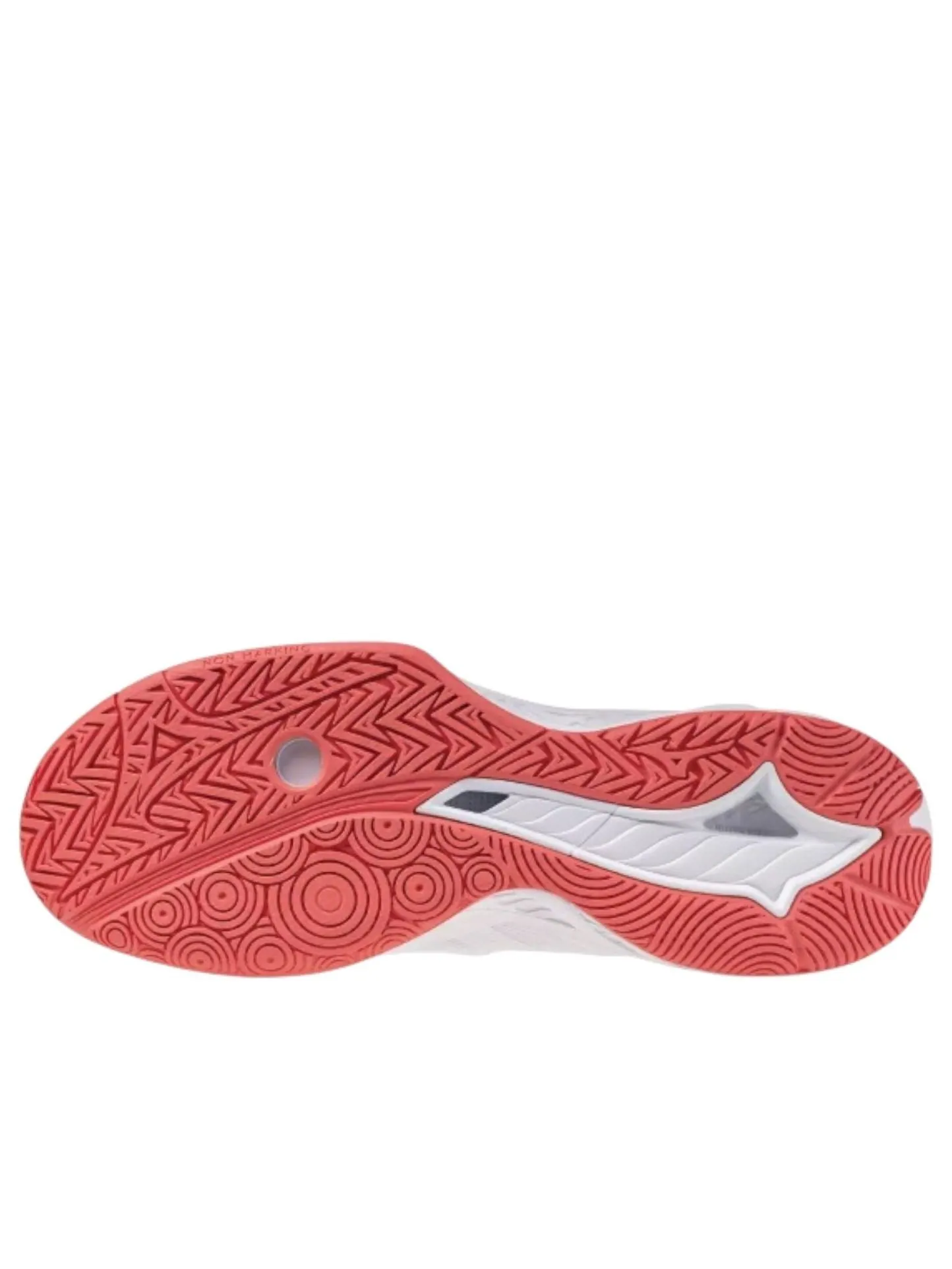 Mizuno Wave Fang EL 2 Wide 'White Coral Red' — изображение 4 из 5, белый/красный