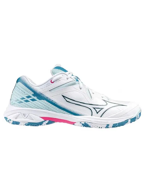 Кроссовки wave claw 3 wide 'white sailor blue' Mizuno — изображение 2 из 4, белый/синий