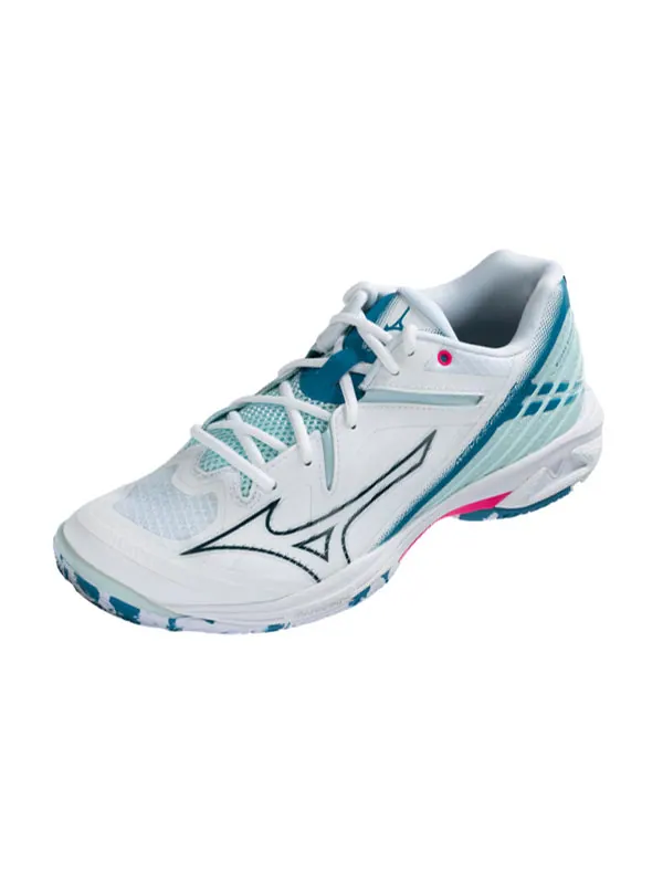 Кроссовки wave claw 3 wide 'white sailor blue' Mizuno — изображение 3 из 4, белый/синий