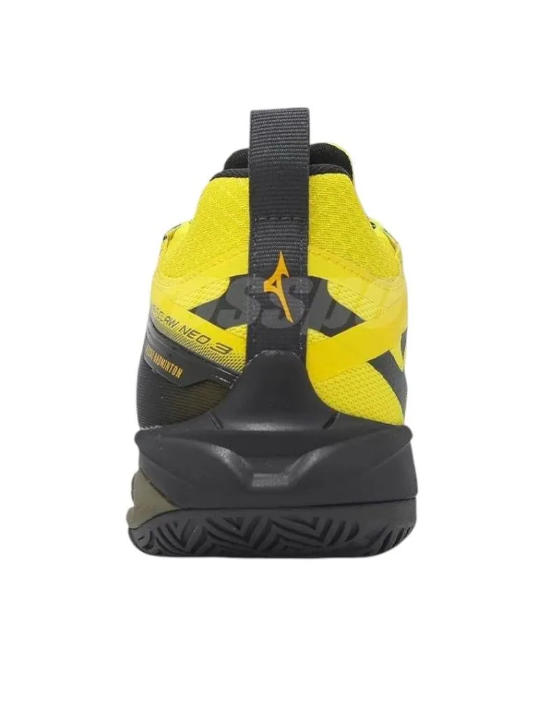 Кроссовки Mizuno Wave Claw Neo 3 Wide 'Yellow Black' — изображение 4 из 5, желтый