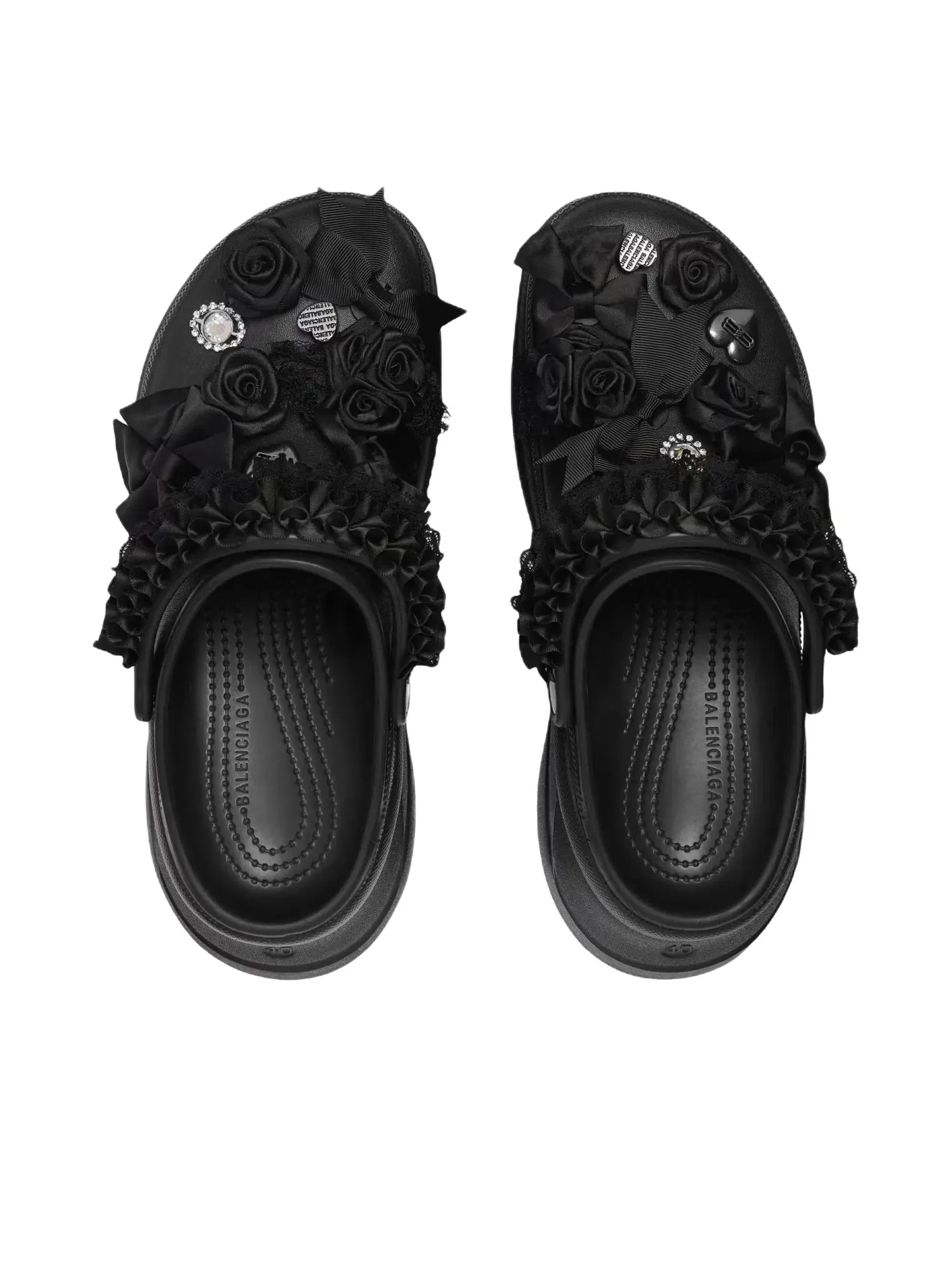 Женские мюли Balenciaga x Crocs Mule Jibbitz — изображение 5 из 7, черный