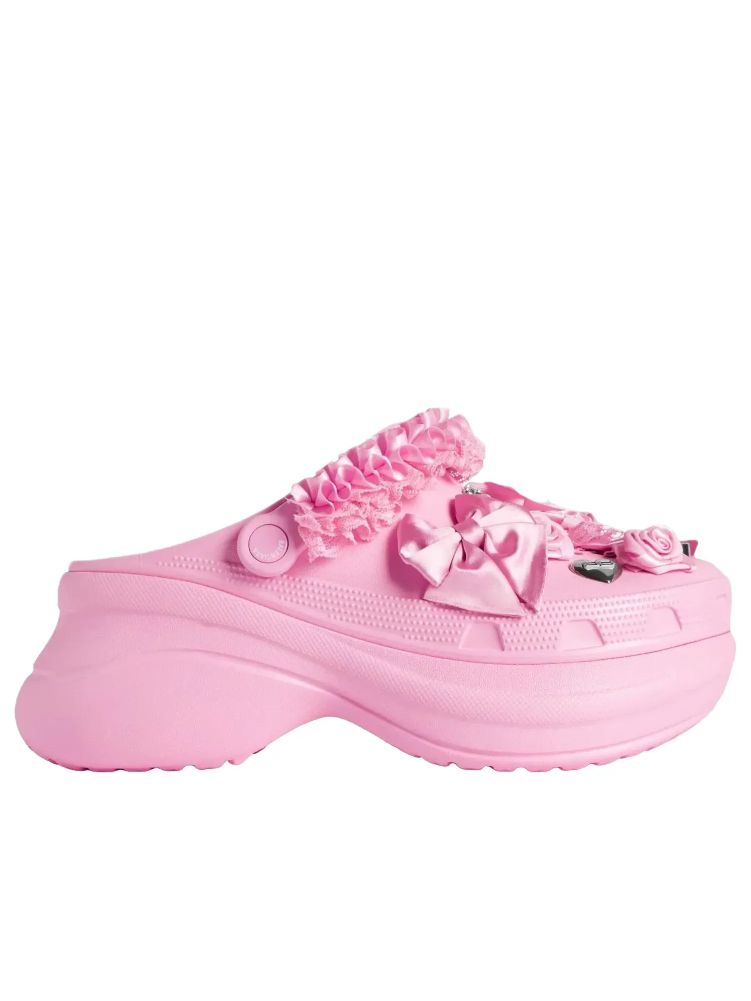 Женские тапочки-мюли Balenciaga x Crocs Mule Jibbitz — изображение 3 из 8, розовый