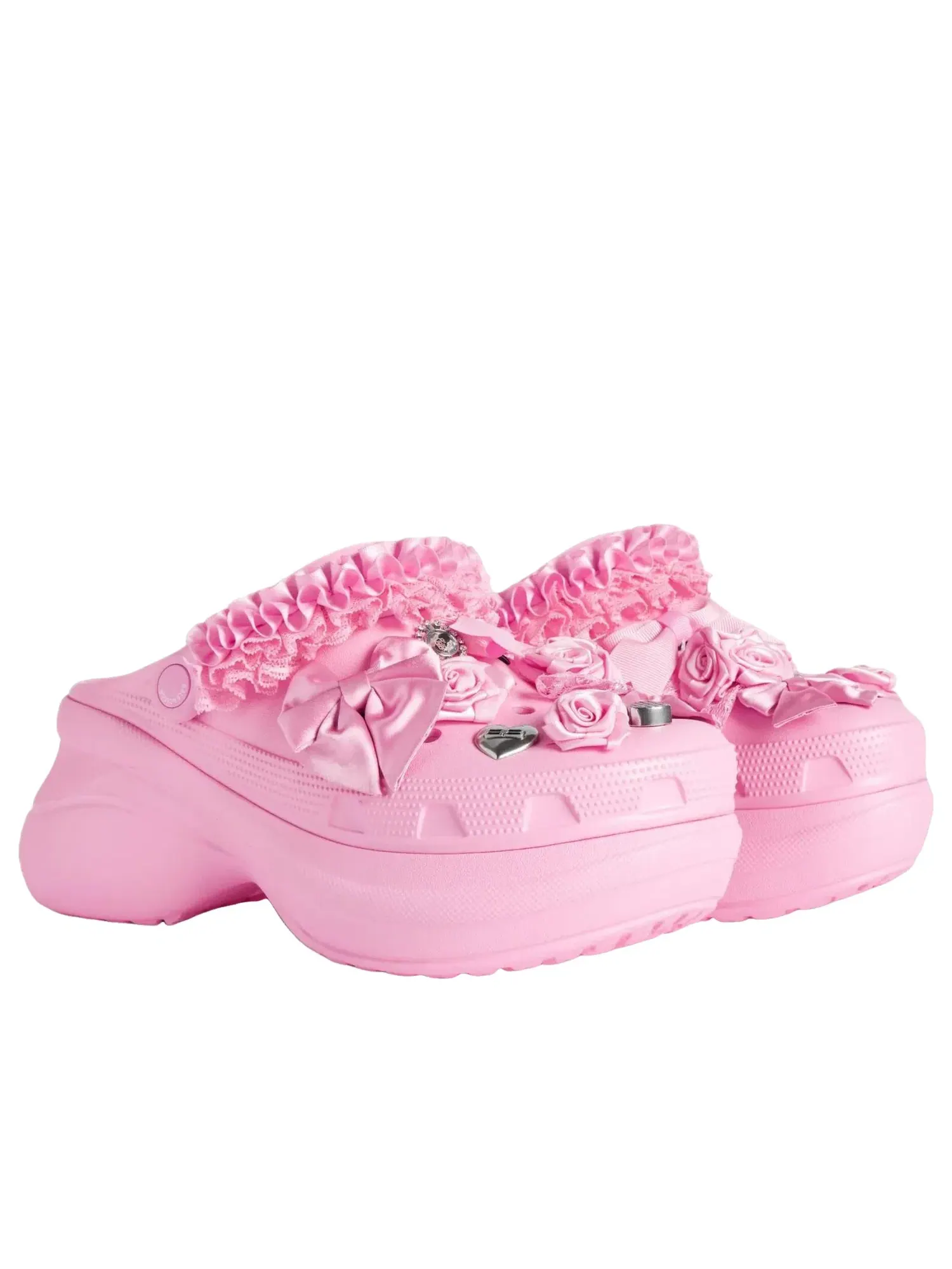 Женские тапочки-мюли Balenciaga x Crocs Mule Jibbitz — изображение 4 из 8, розовый