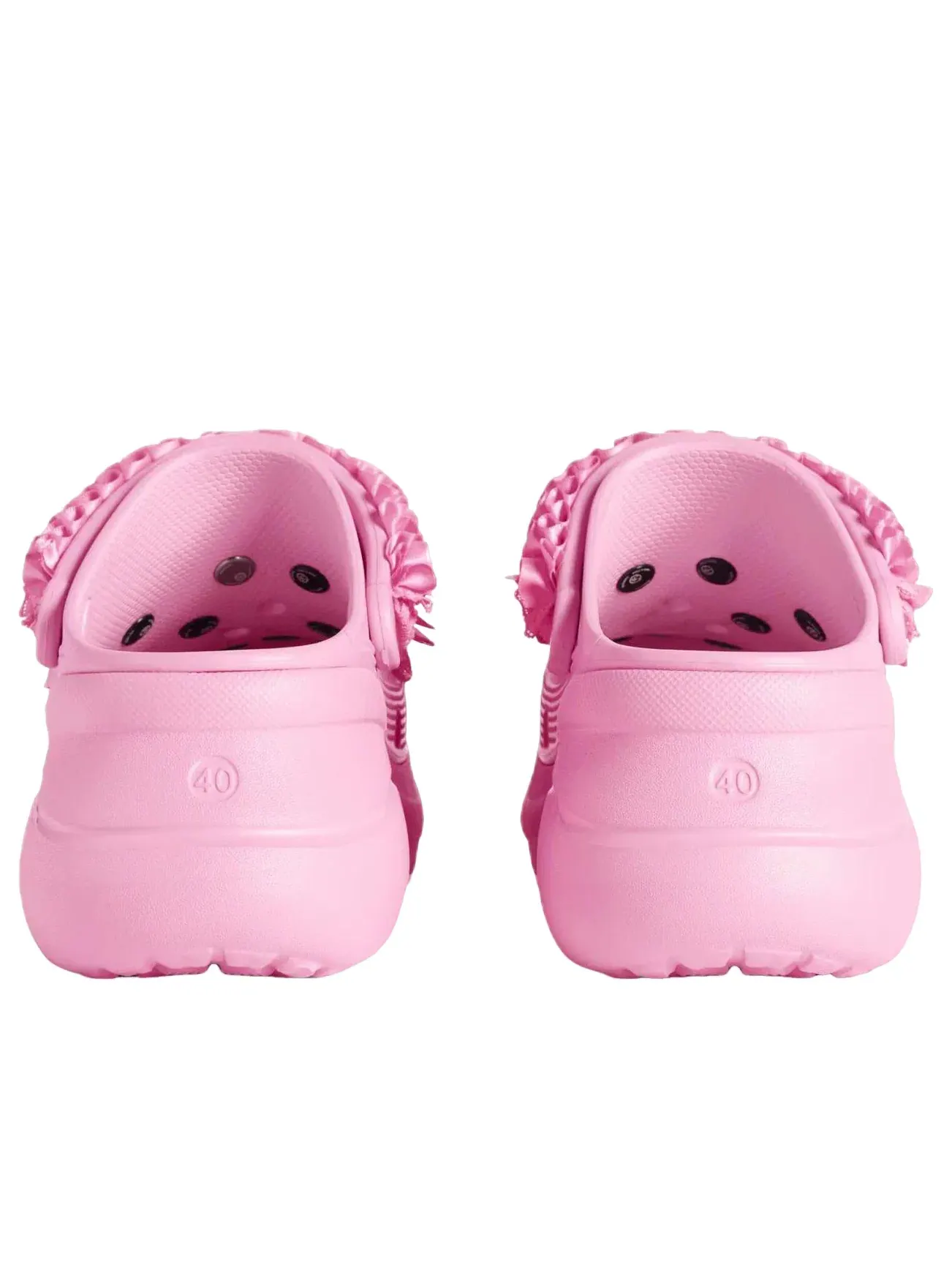Женские тапочки-мюли Balenciaga x Crocs Mule Jibbitz — изображение 7 из 8, розовый