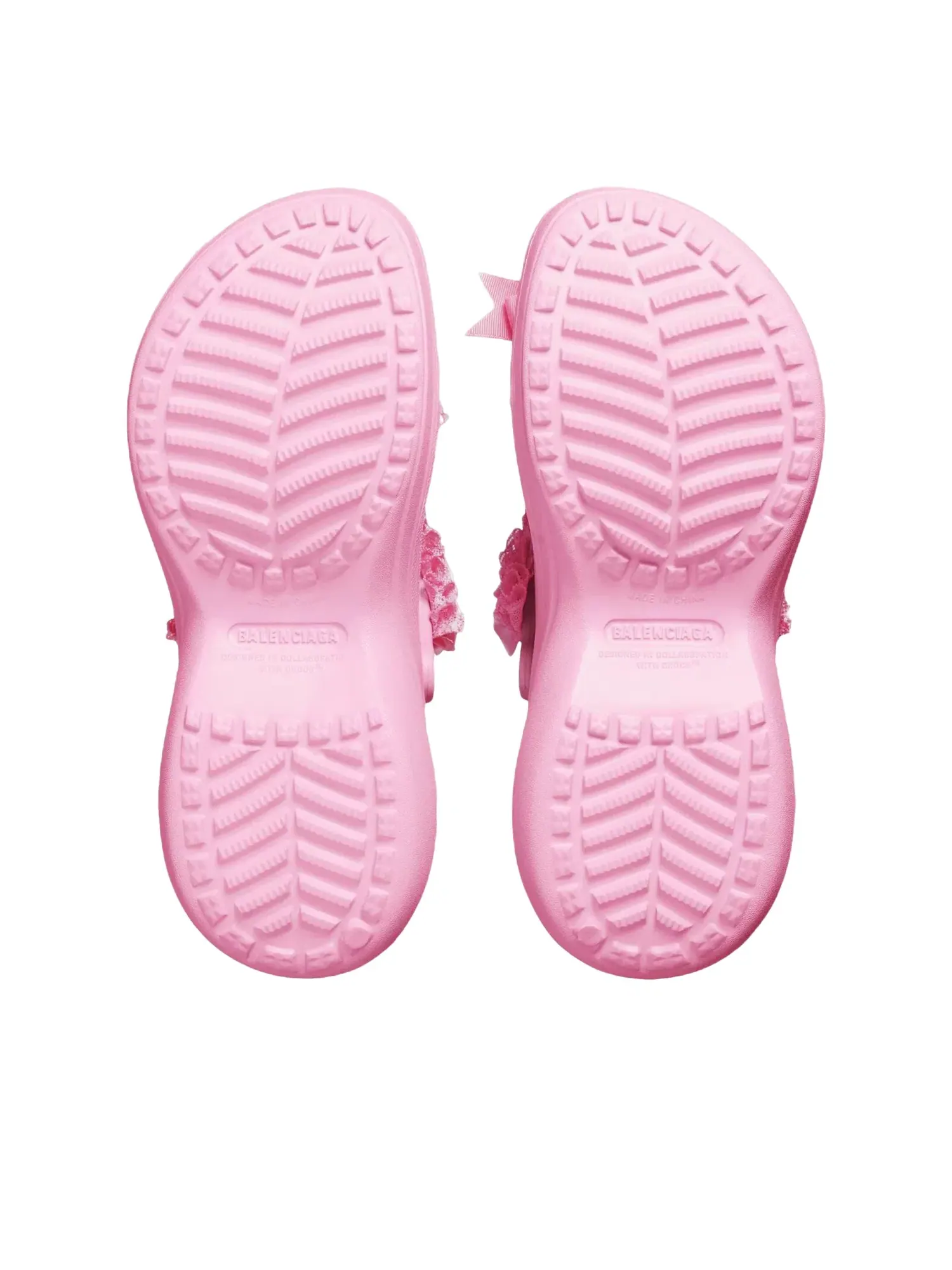 Женские тапочки-мюли Balenciaga x Crocs Mule Jibbitz — изображение 8 из 8, розовый