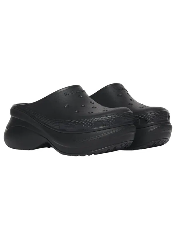 Сандалии crocs mule in 'black' Balenciaga — изображение 3 из 4, черный