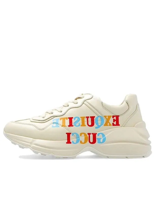 Кроссовки rhyton exquisite shoes 'beige' Gucci — изображение 1 из 4, бежевый
