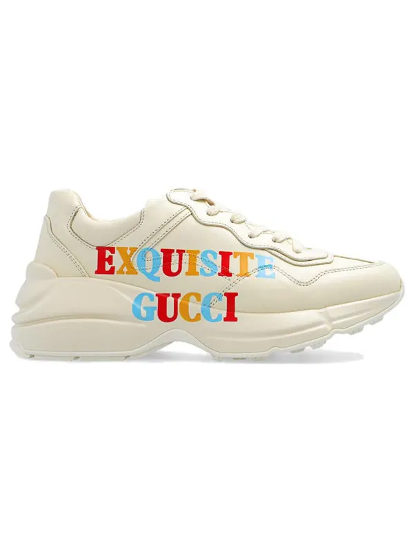 Кроссовки rhyton exquisite shoes 'beige' Gucci — изображение 4 из 4, бежевый