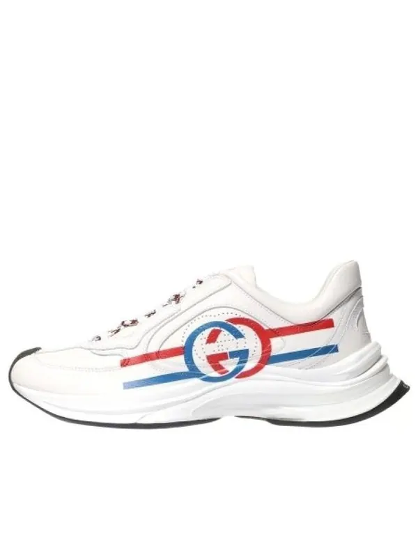 Кроссовки run sneaker 'white blue red' Gucci — изображение 1 из 4, белый/синий/красный