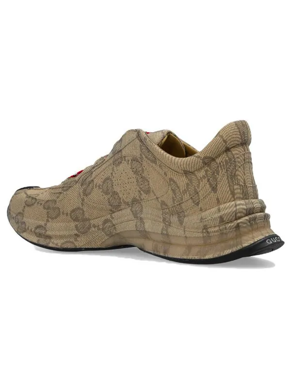 Кроссовки run sneaker 'beige ebony monogram' Gucci — изображение 4 из 4, бежевый