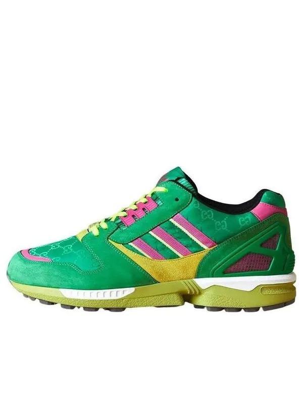 Кроссовки оригинальные gucci zx 8000 кроссовки Adidas — изображение 1 из 2, зеленый/желтый/розовый