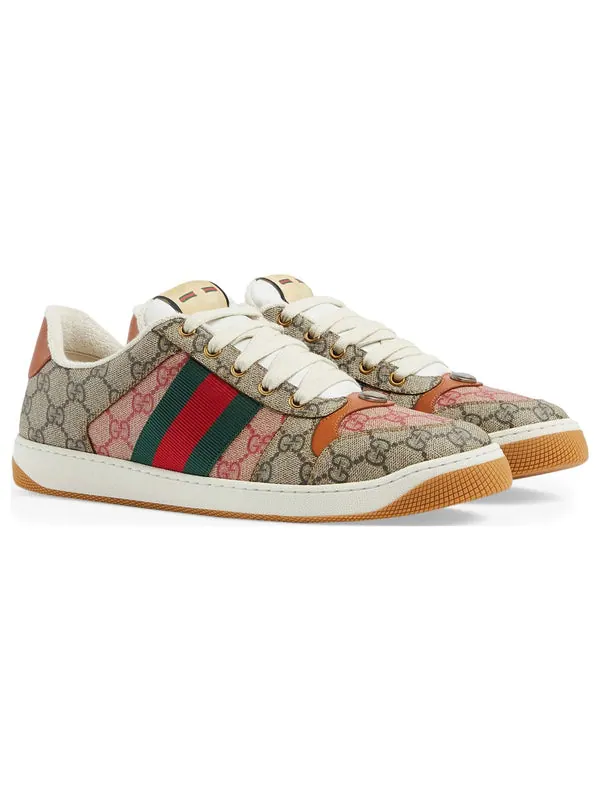 Кроссовки screener year of the rabbit sneakers 'brown beige' Gucci — изображение 3 из 4, коричневый/бежевый