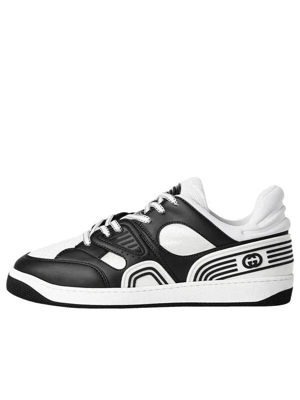 Кроссовки basket 'black white' Gucci — изображение 1 из 4, черный/белый