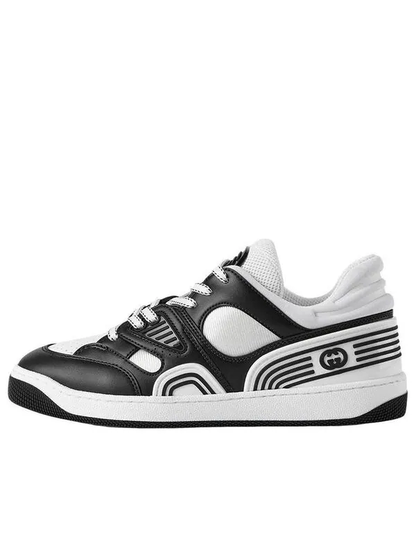 Кроссовки basket demetra sneaker 'white black' Gucci — изображение 1 из 4, черный/белый