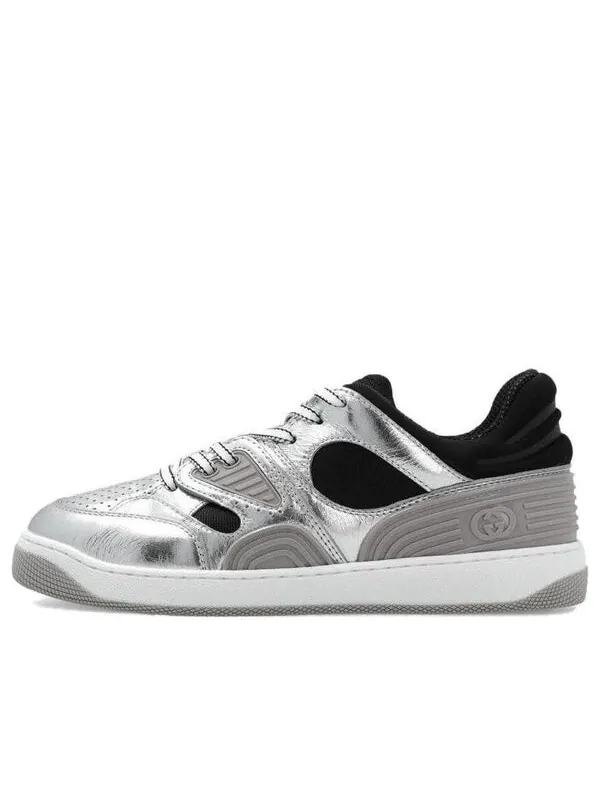 Кроссовки basket 'silver black' Gucci — изображение 1 из 4, серебристый черный