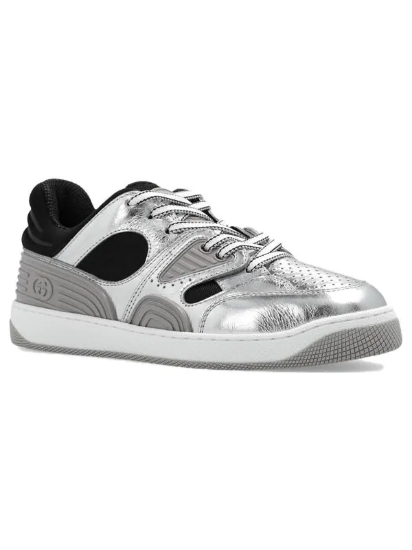 Кроссовки basket 'silver black' Gucci — изображение 3 из 4, серебристый черный