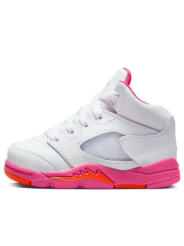 Кроссовки 5 ретро Air Jordan — изображение 1 из 4, белый/розовый
