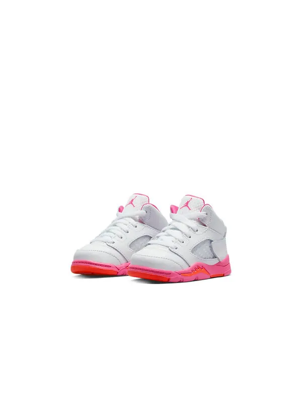 Кроссовки 5 ретро Air Jordan — изображение 3 из 4, белый/розовый