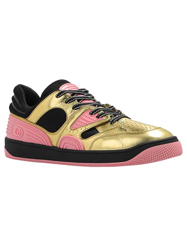 Кроссовки basket 'gold black pink' Gucci — изображение 3 из 4