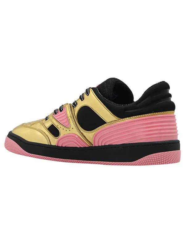 Кроссовки basket 'gold black pink' Gucci — изображение 4 из 4