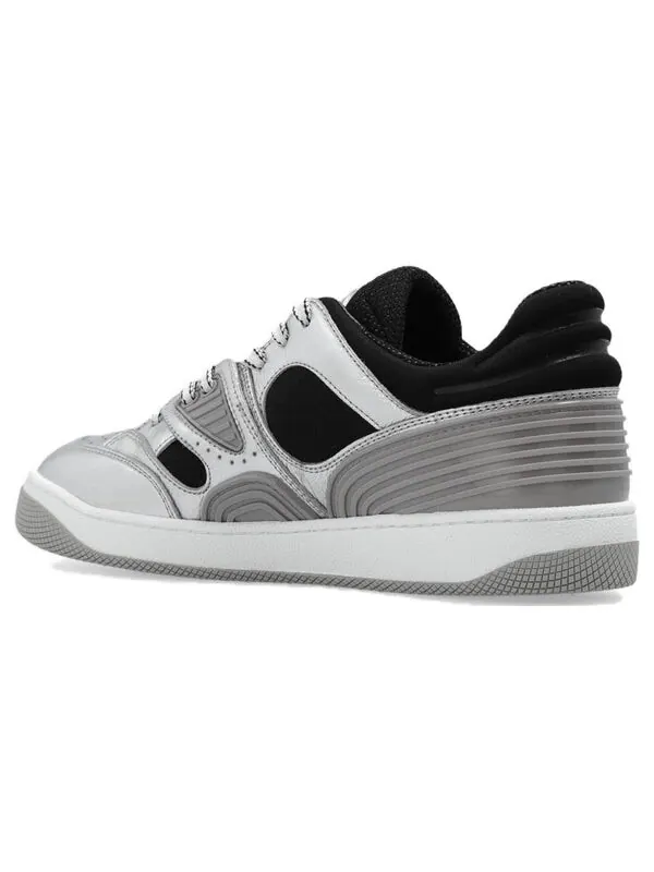 Кроссовки basket 'silver black white' Gucci — изображение 2 из 2, серебристый черный белый
