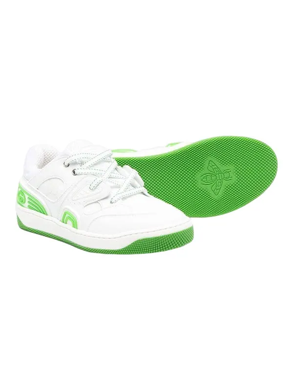 Кроссовки basket low 'white demetra green' Gucci — изображение 3 из 3, белый/зеленый
