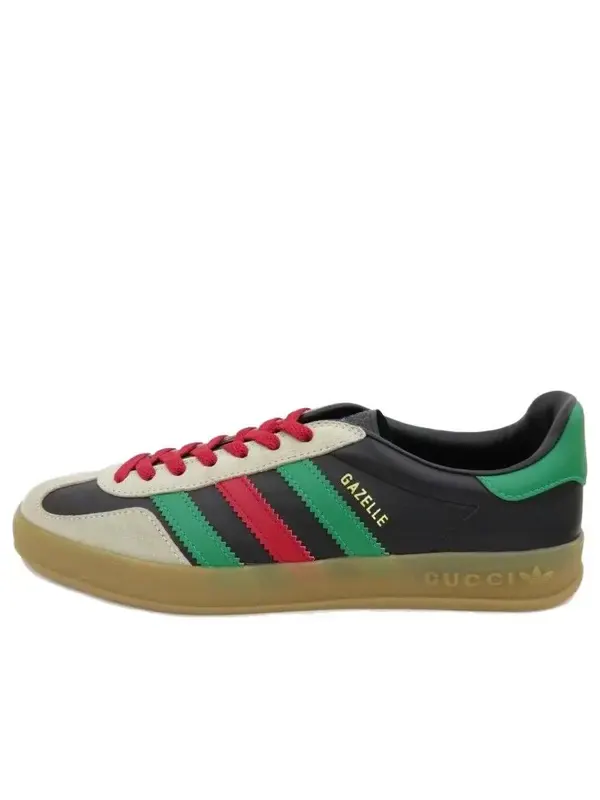 Кроссовки adidas x gazelle 'black green red' Gucci — изображение 1 из 4, черный/зеленый/красный