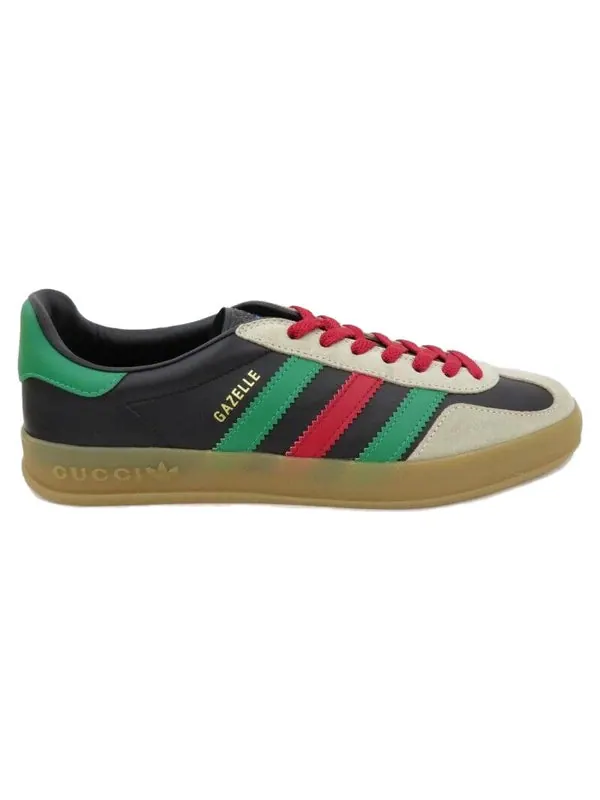 Кроссовки adidas x gazelle 'black green red' Gucci — изображение 2 из 4, черный/зеленый/красный