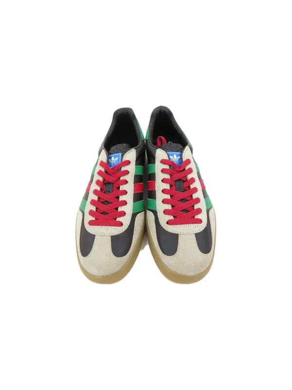 Кроссовки adidas x gazelle 'black green red' Gucci — изображение 4 из 4, черный/зеленый/красный