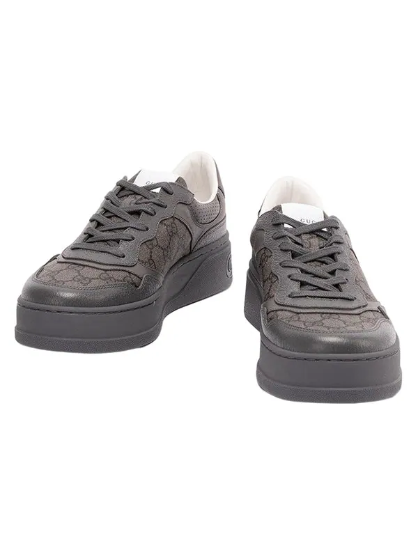 Кроссовки lace up sneaker 'gg monogram - grey' Gucci — изображение 2 из 4, серый