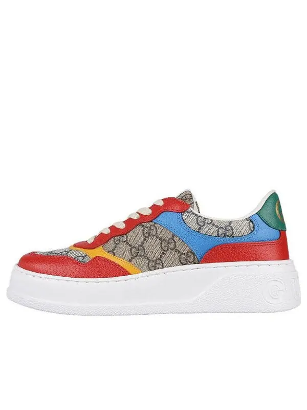 Кроссовки gg sneaker 'beige red blue' Gucci — изображение 1 из 4, бежевый/красный/синий